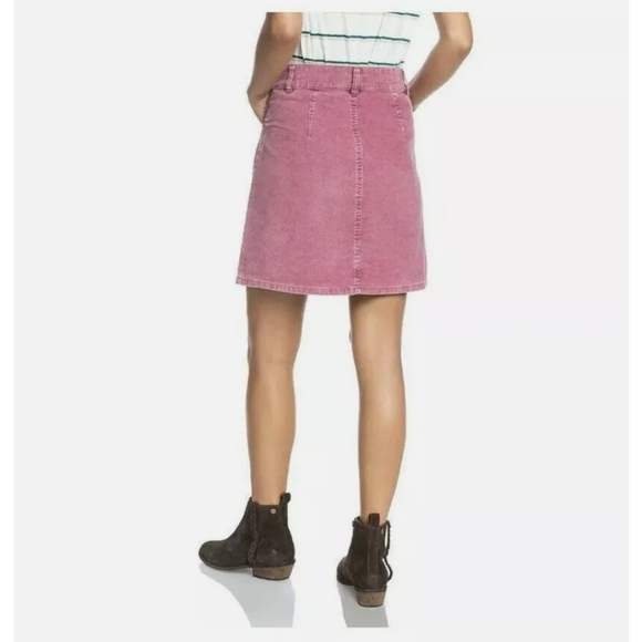 ROXY Pink Corduroy Highwaisted Skirt - Picture 3 of 7